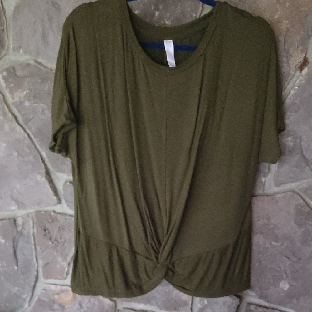 Stars Above Olive Short Sleeve Top